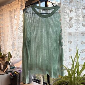 Double Zero Green Knit Blouse